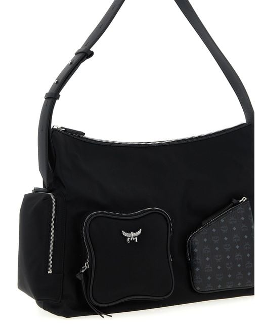 MCM Black 'Aren' mittelschwerbeutel
