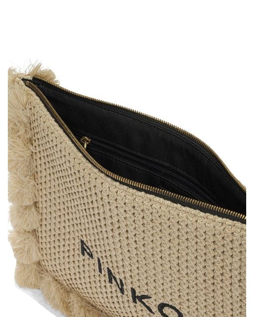 Pinko Natural Polypropylene Polyester Polyester Cotton Polyamide Polyurethane Clutch