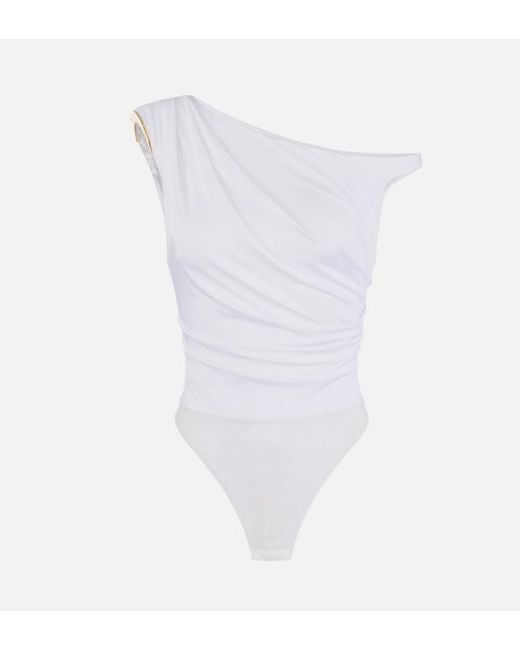 Elisabetta Franchi White Jersey Body