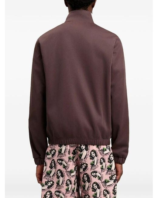 Palm Angels Brown Logo Track Top for men