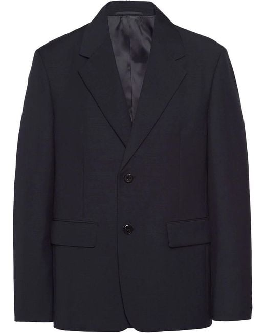 Prada Wollen Blazer in het Blue voor heren