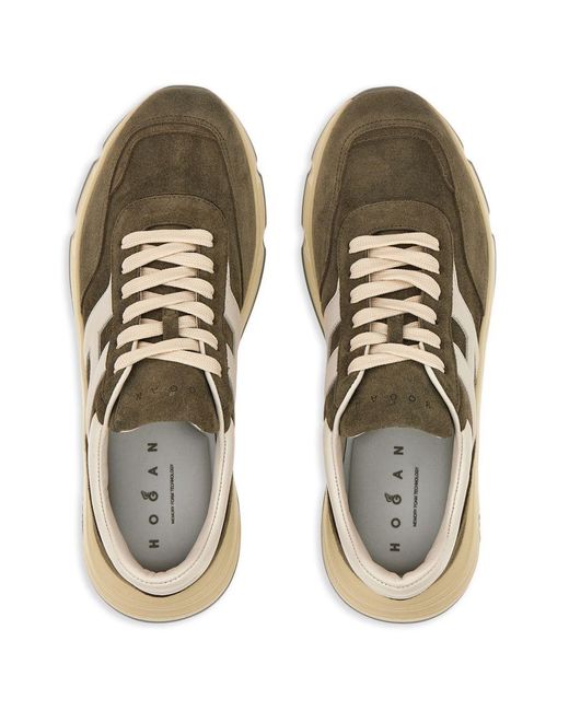 Hogan Hyperlight Ledersneaker in Green für Herren