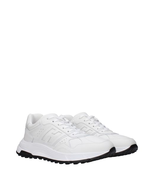 Hogan White Sneakers Hyperlight Uomo Pelle Bianco for men