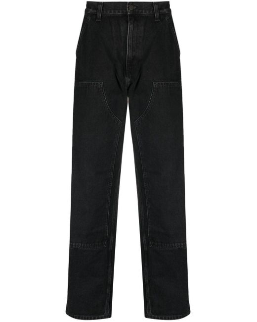 Jeans de mezclilla doble de doble rodilla de Wip Carhartt Carhartt de hombre de color Black
