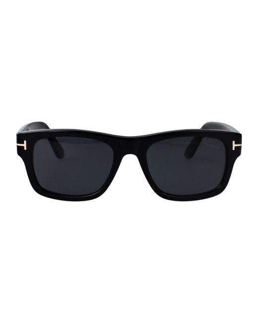 Tom Ford Black Squared Sunglasses Ft1303 01 D for men