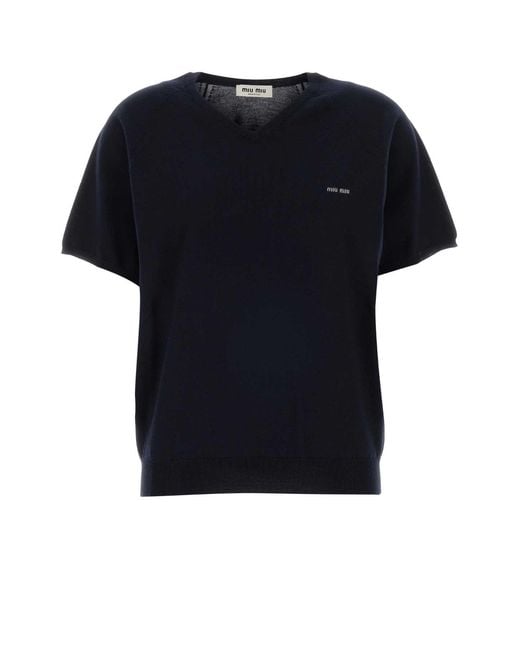 Miu Miu Black Midnight Wool Sweater