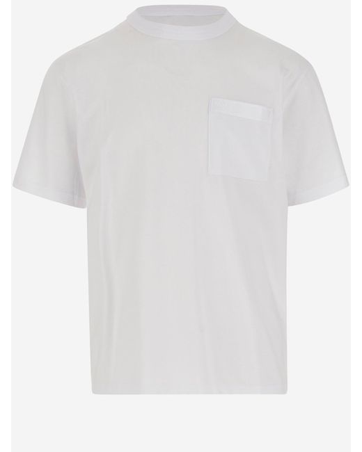 K-Way K Way Cotton T -Shirt mit Tasche in White für Herren