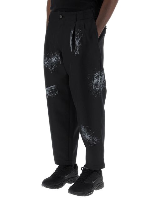 Camisa de comme des garcons pantalones de sarga técnica para hombres Comme des Garçons de hombre de color Black