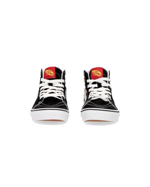 Vans Black "Flame Logo Repeat" Sneaker