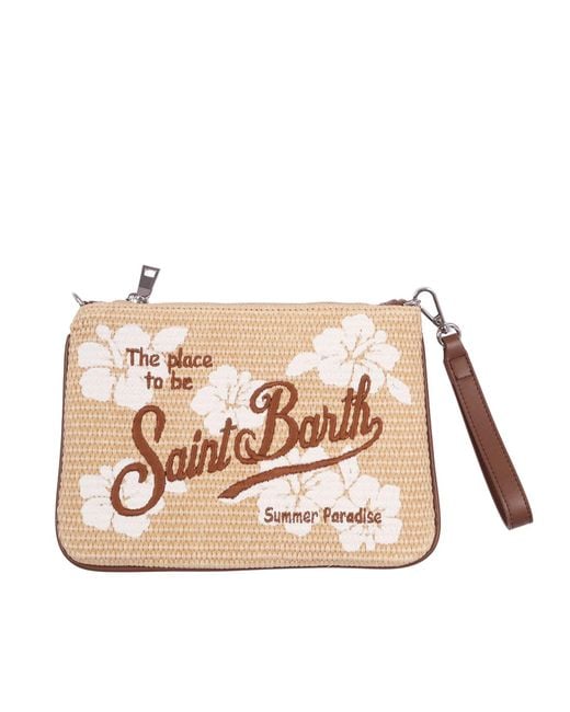 Mc2 Saint Barth Natural Parisienne Straw Hibiscus 1110 Emb