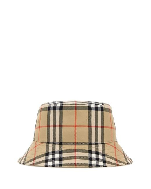 Burberry Natural Check Bucket Hat for men