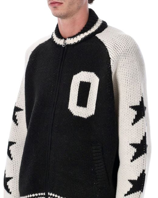 Obey Black Cowichan Zip-Up Sweater for men