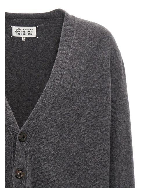 Wool Cardigan Maison Margiela pour homme en coloris Gray
