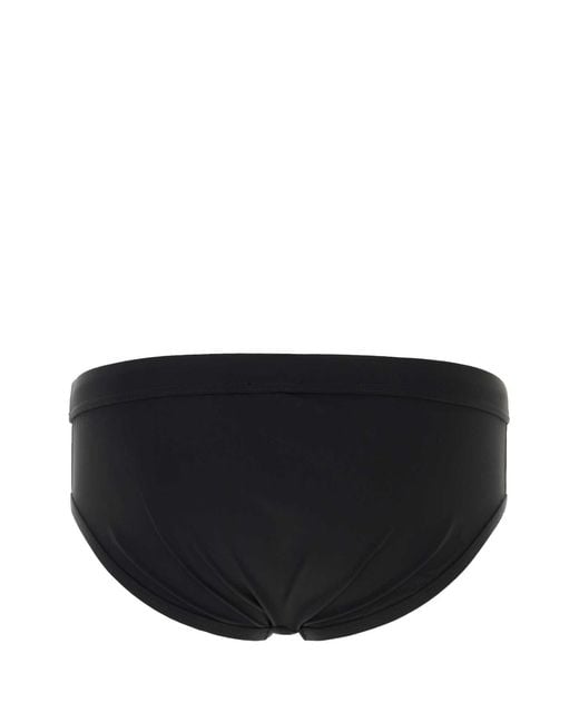 Dolce & Gabbana Black Stretch Nylon Swimming Brief for men