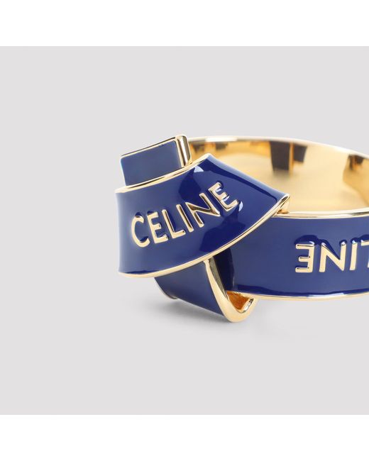 Céline Blue Knotted Cuff Bracelet