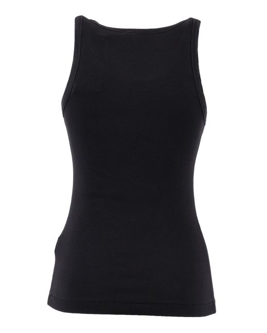 DIESEL Black Jersey Tops