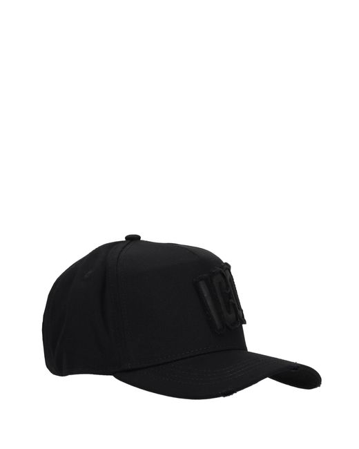 DSquared² Patch-Baseballkappen in Black für Herren