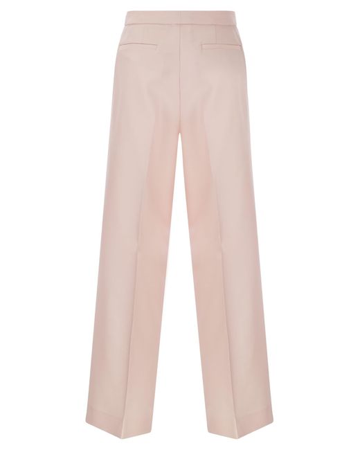 Pantaloni larghi lana e seta di Fabiana Filippi in Pink