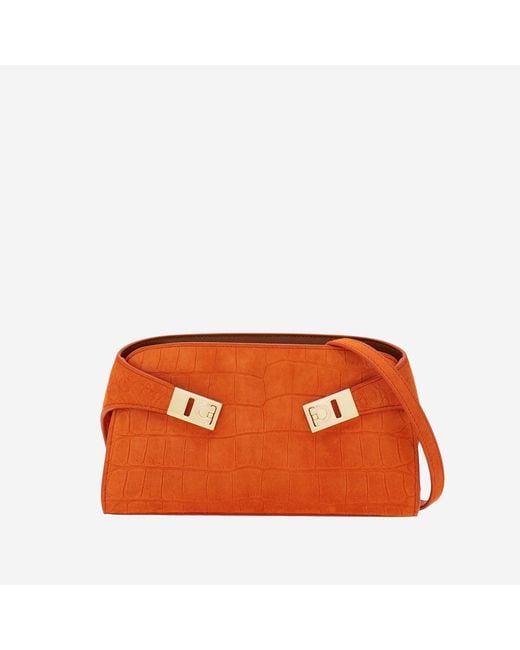 Ferragamo Orange Hug Mini Shoulder Bag