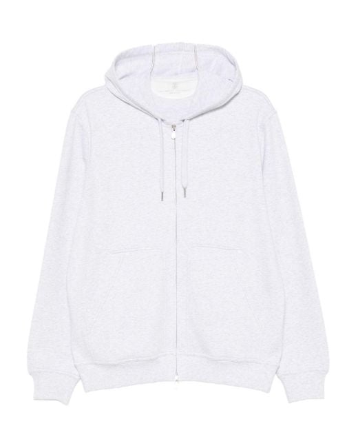 Brunello Cucinelli Felpa C/Capp. Divers in White für Herren