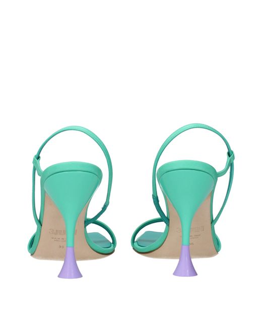 3Juin Green 3 Juin Sandals Ischia Fabric/Mint
