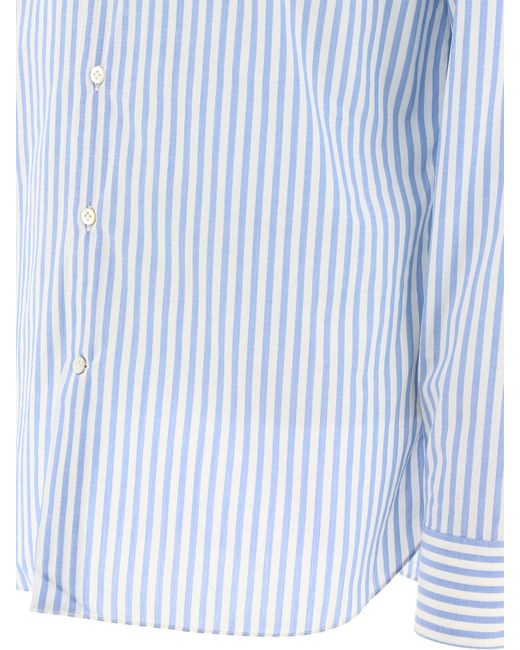 Borriello Blue Striped Shirt for men