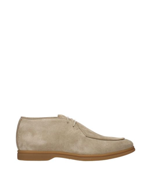Eleventy Natural Eleven Suede Boots/Sand