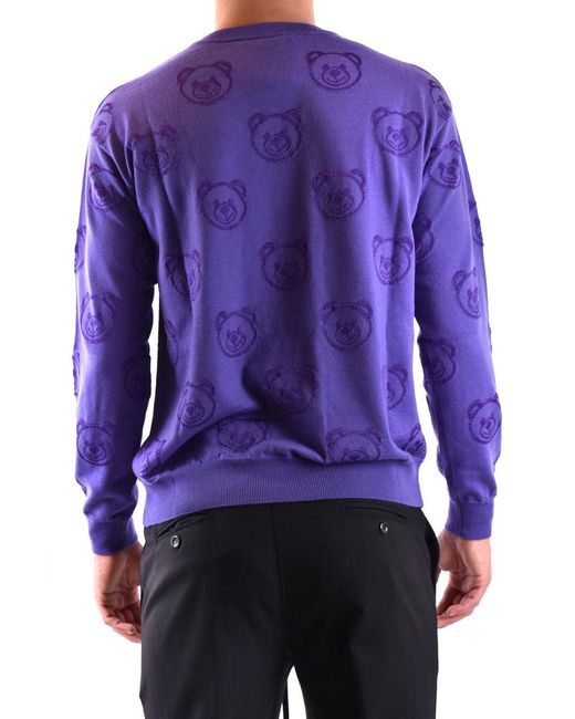 Moschino Purple Sweaters for men