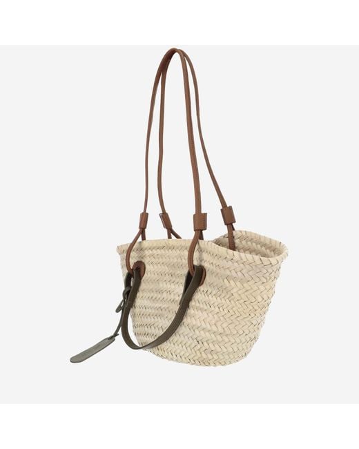 Filippo Catarzi 1910 Natural Straw Bag With Logo