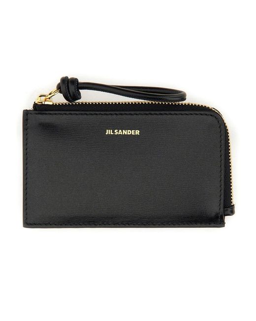 Jil Sander Black Envelope Coin Purse