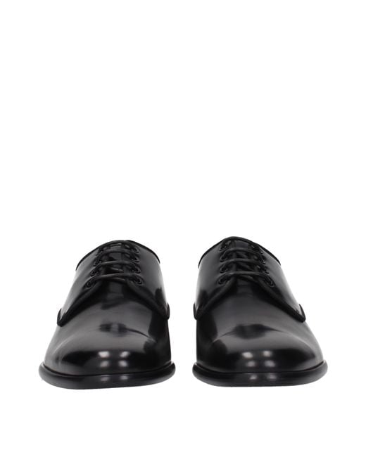 Dolce & Gabbana Black Dolce&Gabbana Derby Leather