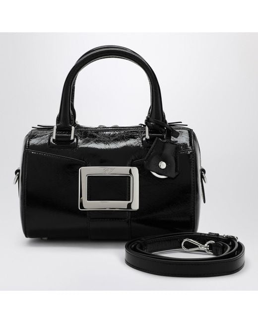 Roger Vivier Black Belle Vivier Mini Bowling Bag