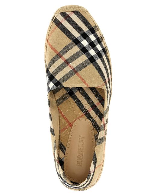 Burberry Natural 'Mews Check' Espadrilles