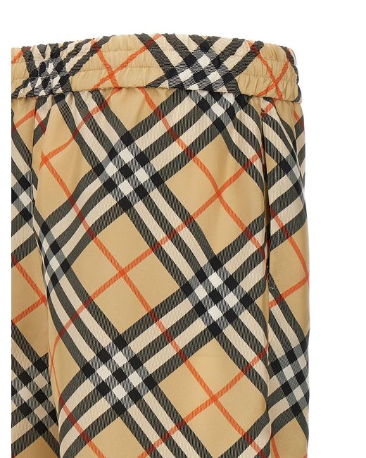 Burberry Natural Silk Shorts for men