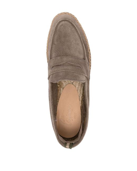 Castaner Brown Nacho Suede Leather Espadrilles
