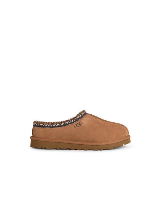 Ugg Brown 'Tasman Ii' Chestnut Suede Slippers