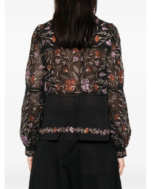 Antik Batik Arima Blouse in het Black