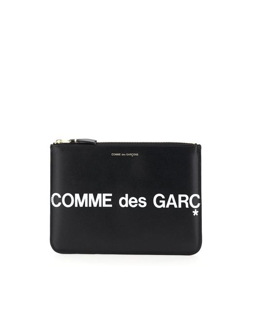 Comme des Garçons Comme des Garcons Portemonnaie aus Leder mit Logo in Black für Herren