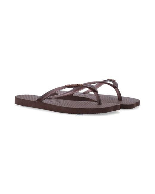 Havaianas Brown Flat Shoes