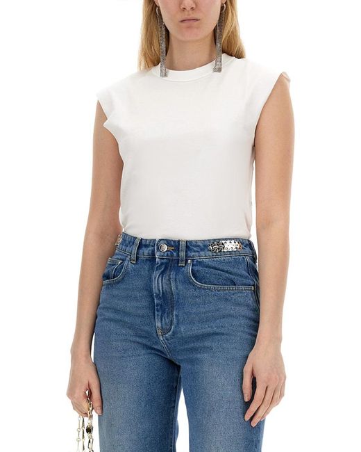 Rabanne Blue Cotton T Shirt