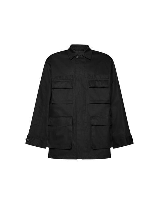 Balenciaga Black Multi-pocket Cargo Shirt Jacket for men