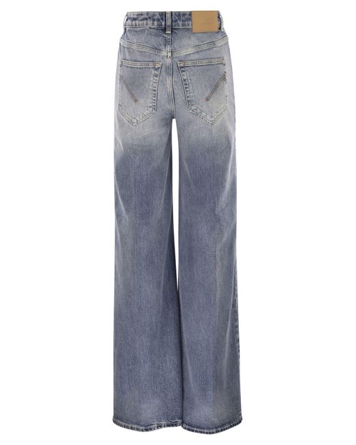 Dondup Blue Pantalone Beatrix Blu
