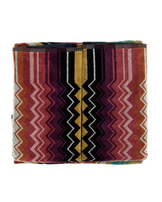 Missoni Red 'Giacomo' 5 Towel Set