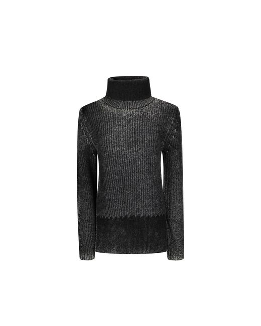 Acne Wool Blend Turtleneck in het Black