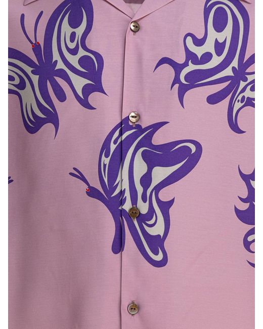 Needles "One Up"-Shirt in Purple für Herren