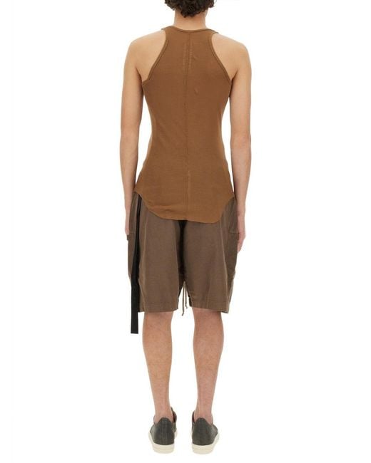 Rick Owens Natural Cotton Tank Top for men