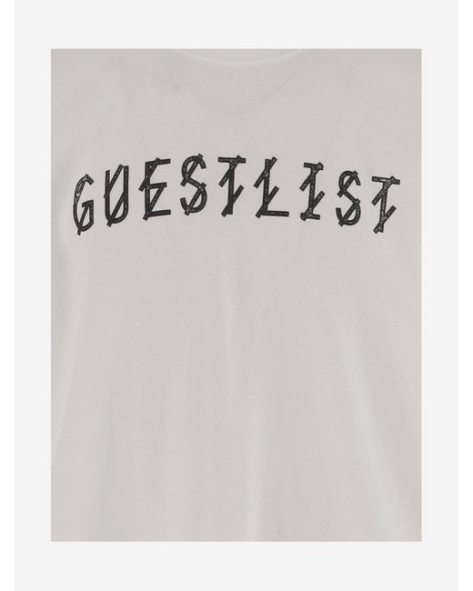 44 Label Group 44 Labelgruppe Baumwoll -T -Shirt mit Druck in White für Herren