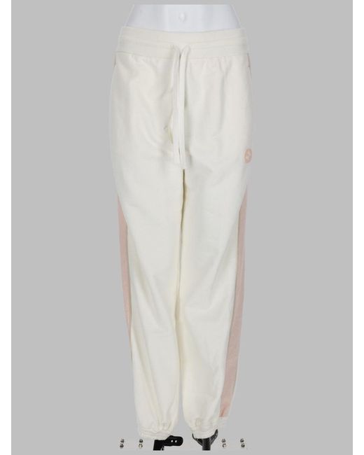 Gucci White Cotton Jersey Trackpant