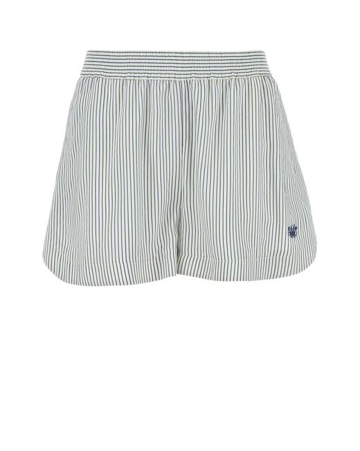 Stella McCartney Gray Embroidered Silk Shorts