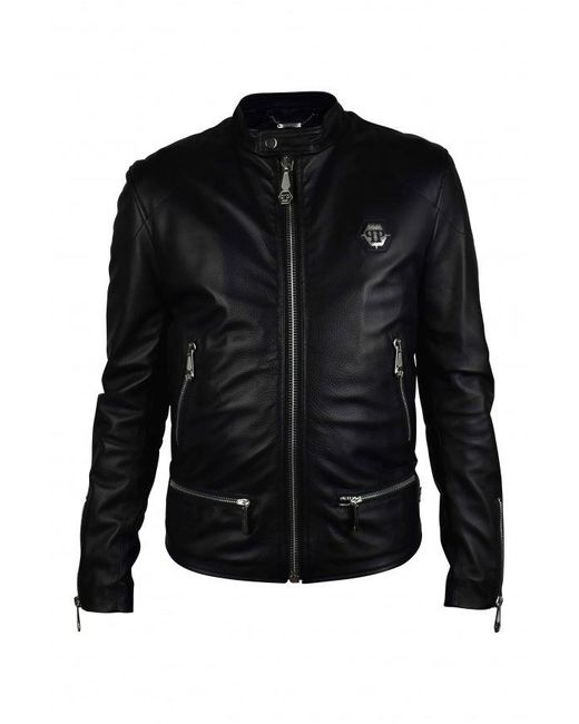Philipp Plein Black Biker Jacket